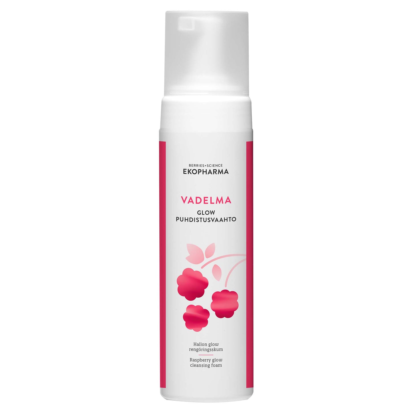 Ekopharma Vadelma Glow Puhdistusvaahto 200 ml PÄIVÄYS 4/2026