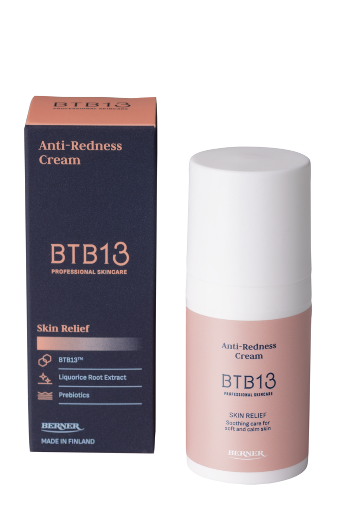BTB13 Skin Relief Anti-Redness Cream 30 ml – tuotepakkaus