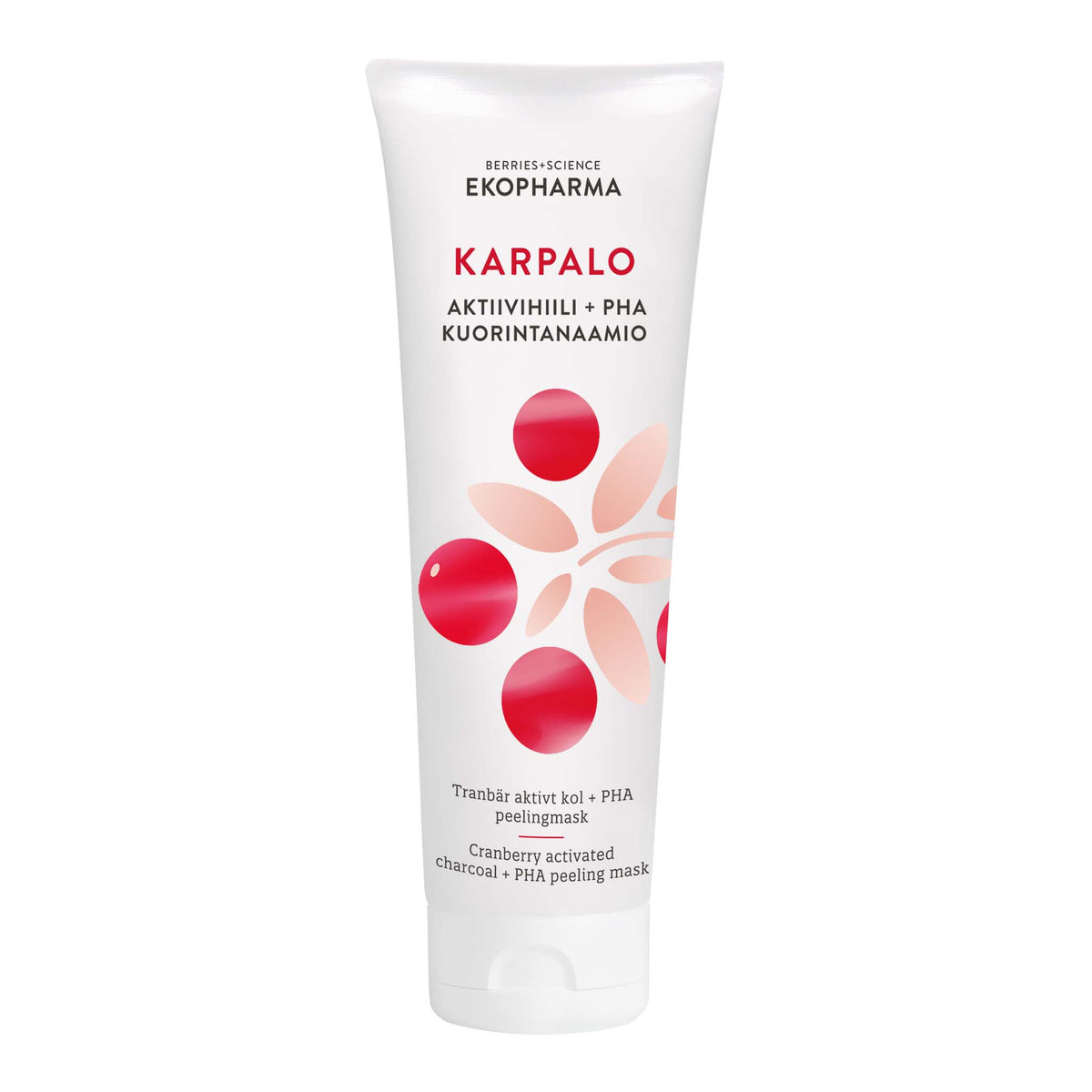 Ekopharma Karpalo Aktiivihiili + PHA Kuorintanaamio 50 ml