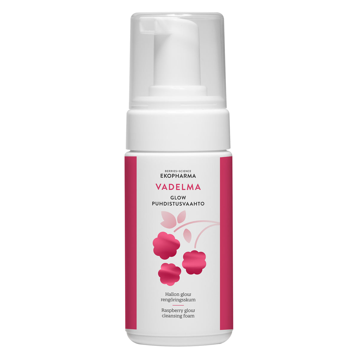 Ekopharma Vadelma Glow Puhdistusvaahto 100 ml