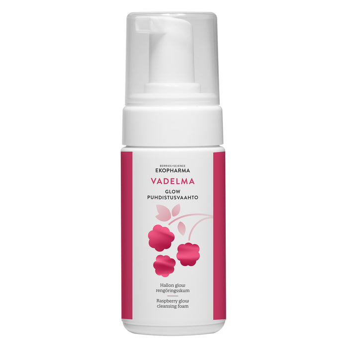 Ekopharma Vadelma Glow Puhdistusvaahto 100 ml
