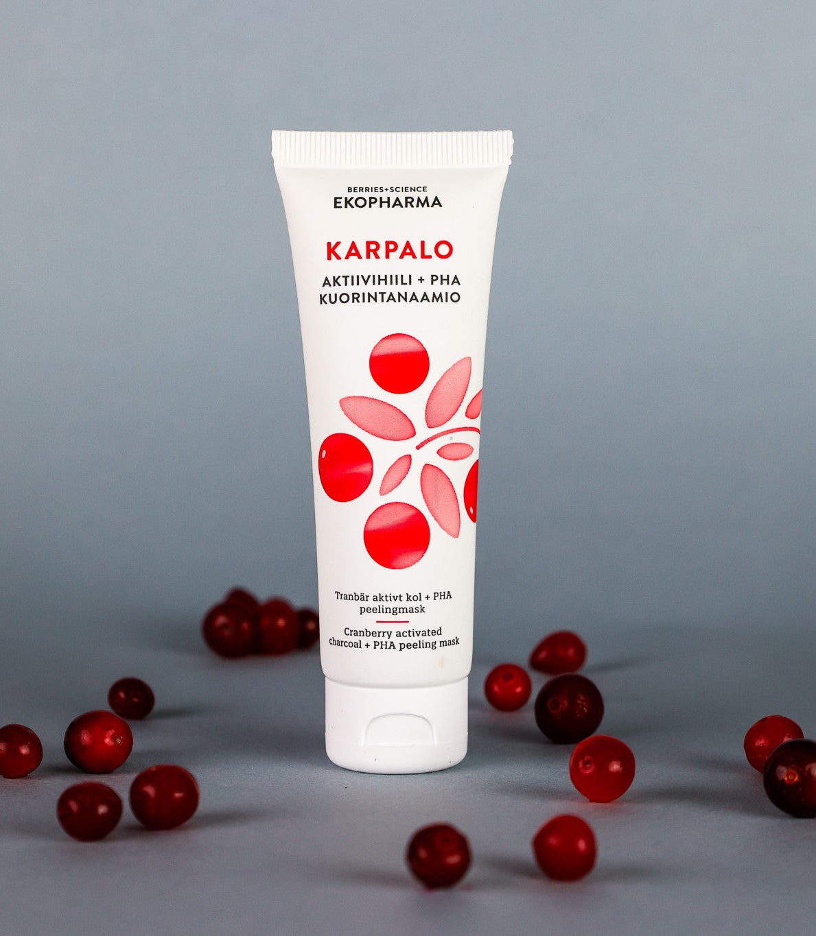 Ekopharma Karpalo Aktiivihiili + PHA Kuorintanaamio 50 ml