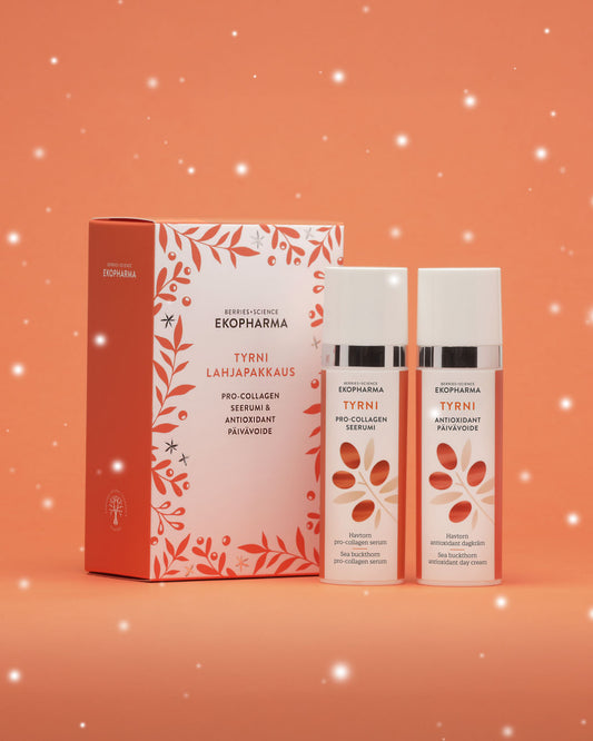 Ekopharma Tyrni Pro-Collagen seerumi 30 ml Tyrni Antioxidant päivävoide 30 ml