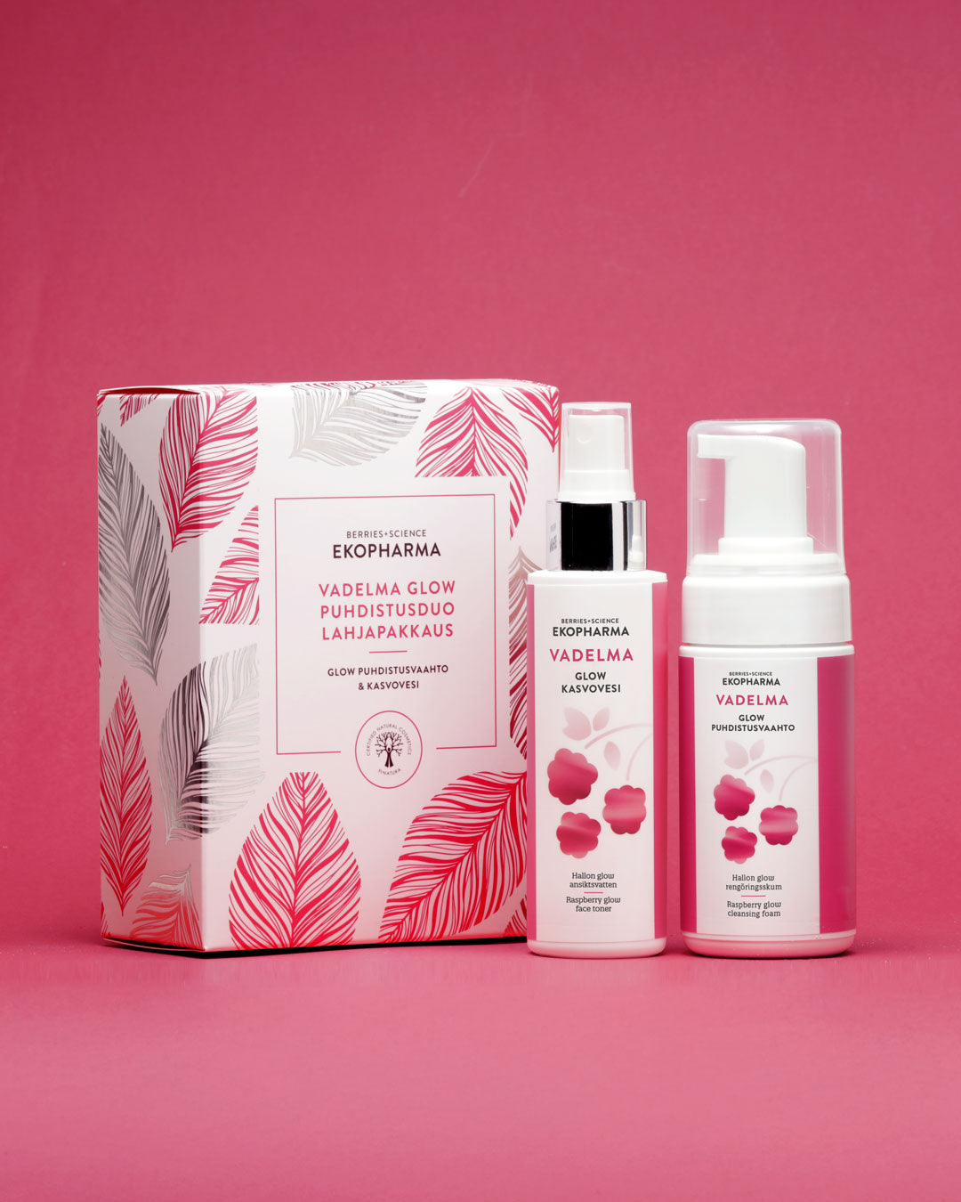 Ekopharma Vadelma Glow Puhdistusduo Lahjapakkaus