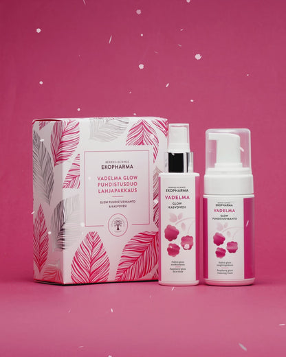 Ekopharma Vadelma Glow Puhdistusduo Lahjapakkaus
