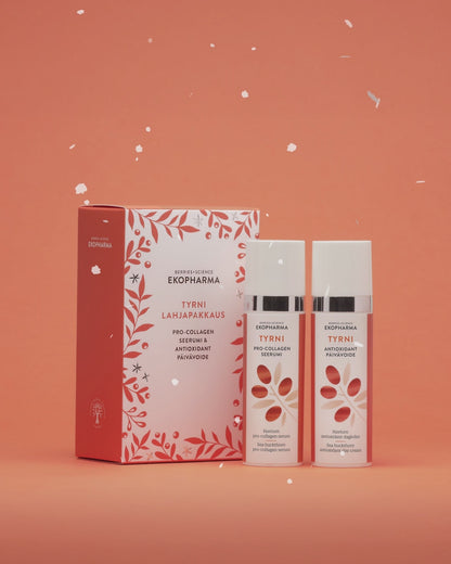 Ekopharma Tyrni Pro-Collagen seerumi 30 ml Tyrni Antioxidant päivävoide 30 ml